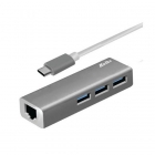HUB USB-C KOLKE KCH-427 4EN1 ETHERNET 1000
