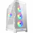 GABINETE COUGAR DUOFACE PRO RGB 4FAN WHITE TEMPERED GLASS