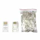 CONECTOR RJ45 CAT6E - TRASNPARENTE - 100PCS