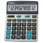 CALCULADORA TRULY 896E-12 12 DIGITOS/CINZA