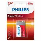 PILHA BATERIA 9V PHILIPS ALKALINA 6LR61P1B/97 1UND