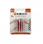 PILHA AA RECARREGAVEL MOX AA X2 2300MAH