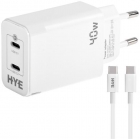 CARREGADOR HYE HYEC121C 2X USB-C C/CABO USB-C 40W