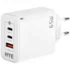 CARREGADOR HYE HYEC79 TRIPLE 65W USB/2XUSB-C BIVOL