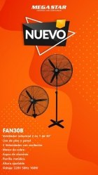 VENTILADOR MEGA STAR FAN30B INDUSTRIAL 2IN1 220V