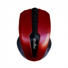 MOUSE KOLKE KEM-412 SEM FIO PRETO/VERMELHO