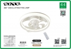 VENTILADOR DE TETO SATE C/LUMINARIA A-FAN7101 55W