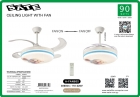 VENTILADOR DE TETO SATE C/LUMINARIA A-FN805 90W