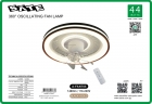 VENTILADOR DE TETO SATE C/LUMINARIA A-FAN705 44W