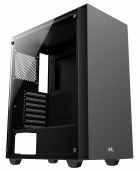 GABINETE MTEK MK2603 1FAN ARGB VIDRO TEMP. BLACK