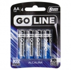 PILHA AA GOLINE ALCALINA AA PACK-4 1.5V