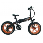 BICICLETA ELETRICA FOSTON FS-P200 PRETO/LARANJA