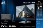 MON 22 MTEK MK22SFV100P VA 100HZ/HDMI/U.SLIM BLACK