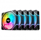 COOLER FAN AIGO DARKFLASH AM12 PRO RGB 5IN1 BLACK