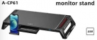 SUPORTE P/ MONITOR SATE A-CP61 USB PRETO