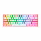 TECLADO REDRAGON K617-R FIZZ USA WHITE/PINK RAINBO