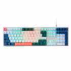 TECLADO REDRAGON K668WBO TRUNDLE RGB USA SWI-RED