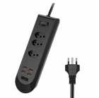 FILTRO DE LINHA KEEN KEC-01 4USB 3 TOMADAS BLACK