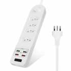 FILTRO DE LINHA KEEN KEC-02 4USB 4 TOMADAS WHITE