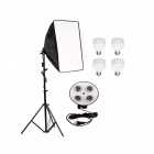 Softbox Studio 50x70 2 Metros 4 Lampadas Bivolt