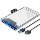 GAVETA P/ HD 2.5 AOWEIXUN DRVESION USB 3.0 TRANSPA