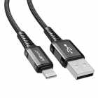 CABO ACEFAST C1-02 USB-A P/ LIGHTNING 1.2M BLACK