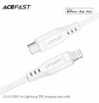 CABO ACEFAST C3-01 USB-C P/ LIGHTNING 30W 1.2M WHI