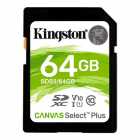 CARTAO SD 64GB KINGSTON CANVAS PLUS C10 100MB/S