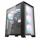 GABINETE AIGO DARKFLASH DRX70 GLASS BLACK 4FA ARGB