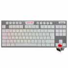 Teclado Gamer Mecnico Redragon Horus TKL, Wireless, USB, RGB, Swift Vermelho, K621W-RGB, Ingls, Branco