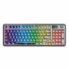 TECLADO AULA F-NB98 98% RGB S/F SW.SNOW PLUME EUA BLACK TRASNP. 139881
