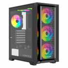 Gabinete UP Gamer Vortex, Vidro Temperado, Glass Black, ATX, M-ATX, Mini-ITX - Sem Fans
