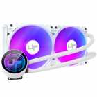 Water Cooler UP Gamer Nevaska, ARGB, 240mm, Intel/AMD, White, UP-NVK-TR240-ARGB