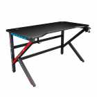 MESA GAMER SATELLITE GT-200 RGB 1.40X60CM BLACK