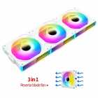 COOLER FAN TEUCER JM-1 KIT 3IN1 WHITE ARGB REVERSE BLADE C/ CONTROLADORA 493214R