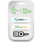 CARTAO DE ACTIVACAO XPLUS CINEAPP/IPTV/XPLUSAPP - 30 DIAS