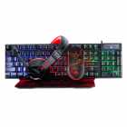 TEC/MOUSE/MOUSEPAD/FONE MARVO CM409SP PRETO/VERME