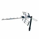 ANTENA TV DIGITAL QUANTA QTKANTV600 FM/VHF/UHF PRETO/PRATA
