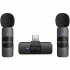 MICROFONE BOYA BY-V20 WIRELESS USB-C (2TX+1RX)