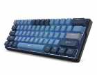 Teclado Mecanico sem fio 60% Royal Kludge RK61Plus Tri-modes IBM61K, USB-A/USB-C/Bluetooth/Wifi 2.4Ghz, RGB, Switch Blue, Ingls, Indigo
