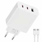 CARREGADOR XIAOMI 67W USB-C/USB-A/CABO USB-C WHITE