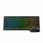 TEC/MOUSE REDRAGON S142 WIRELESS RGB PRETO