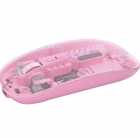 Mouse Satellite A-773G Rosa Transparente recarregavel , Wireless 2.4Ghz, Bluetooth