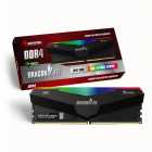 MEM DDR4 8GB 3600 KEEPDATA DRAGONFLY C/ DISS RGB KDHRGB36C18B/8G BLACK
