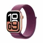 Apple Watch S10, 42MM, Aluminium, Pulseira Sport Loop, GPS, MWWK3LW/A, Rose Gold/Plum