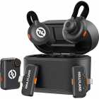 Microfone de Lapela Sem Fio Hollyland Lark M2S Ultimate Combo Wireless, 2 Transmissores, 3 Receptores, 300m Alcance