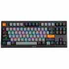 TECLADO MARVO KG980B MEC. WIRED USA BLACK/CINZA