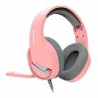 FONE MARVO C/MIC. H8618 TACTIC 40 RGB USB PINK