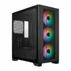 GABINETE MARVO CA-123 MID TOWER ARGB 3FAN BLACK