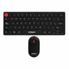Teclado e Mouse sem fio Satellite AK-6012G Mini, Espanhol, Preto